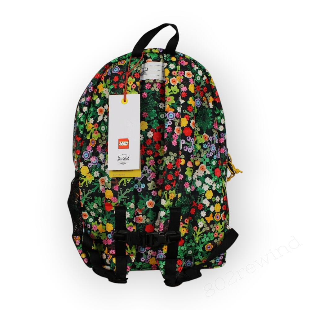 LEGO x Herschel Backpack & Lunchbox 2 Pc Bundle Scavenger Hunt Meadow Floral NEW - Picture 5 of 11